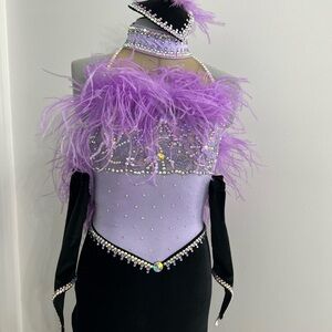 Purple and Black Kids Costume